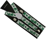 Rasta Hemp Leaf Suspenders