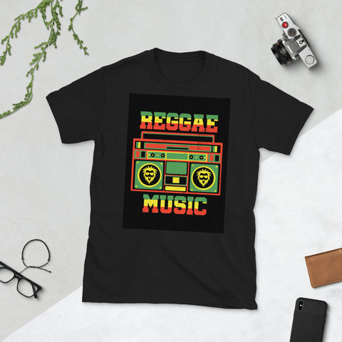 Retro Rasta Boombox Unisex T-Shirt