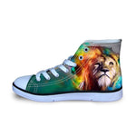 Kid's  Rasta Lion Canvas Sneakers