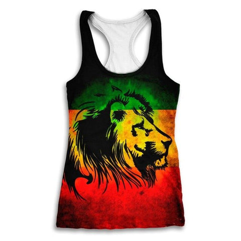 Rasta Lion Tank Top