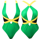 Jamaican Flag Rasta  Monokini