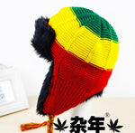 Rasta Winter Beanie Hat